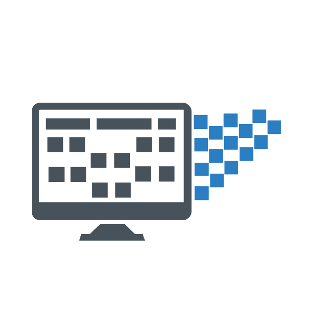 About Us 4 SEO An icon of a computer screen with a clock on it.