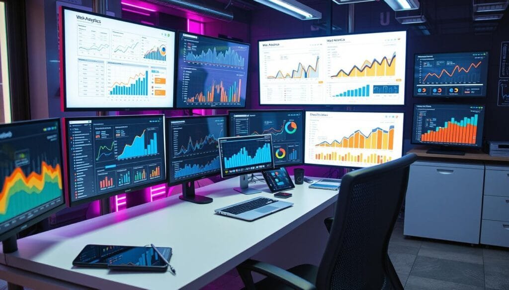 SEO company monitoring website performance metrics